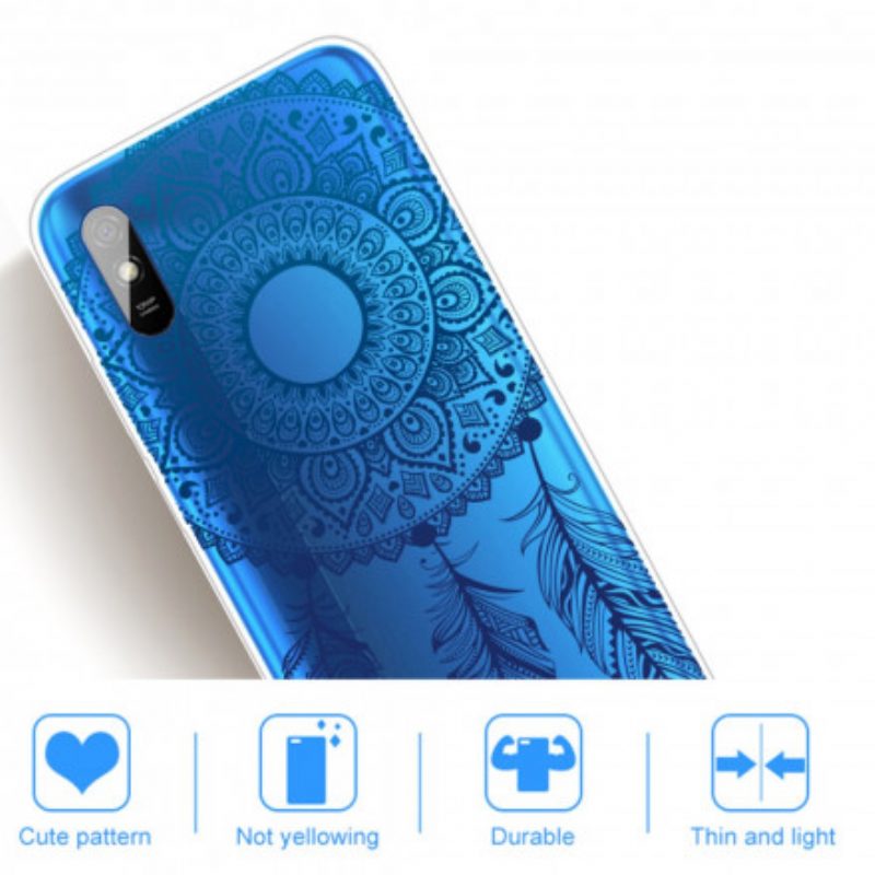 Hoesje voor Xiaomi Redmi 9A Enkelbloemige Mandala