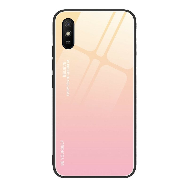 Hoesje voor Xiaomi Redmi 9A Gehard Glas Wees Jezelf