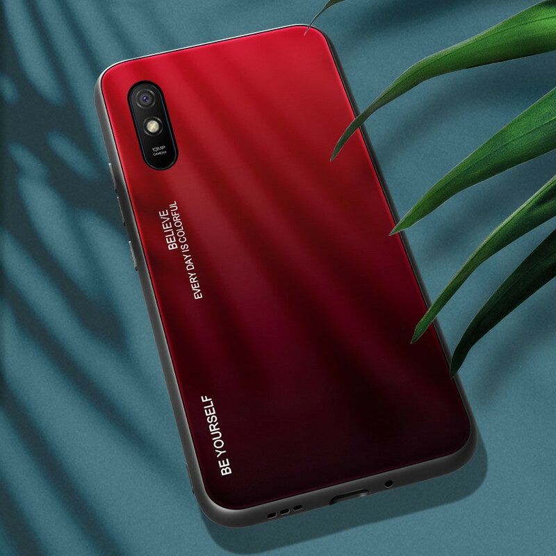 Hoesje voor Xiaomi Redmi 9A Gehard Glas Wees Jezelf