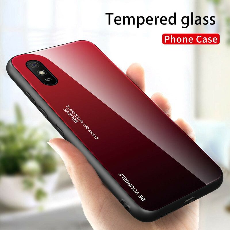 Hoesje voor Xiaomi Redmi 9A Gehard Glas Wees Jezelf