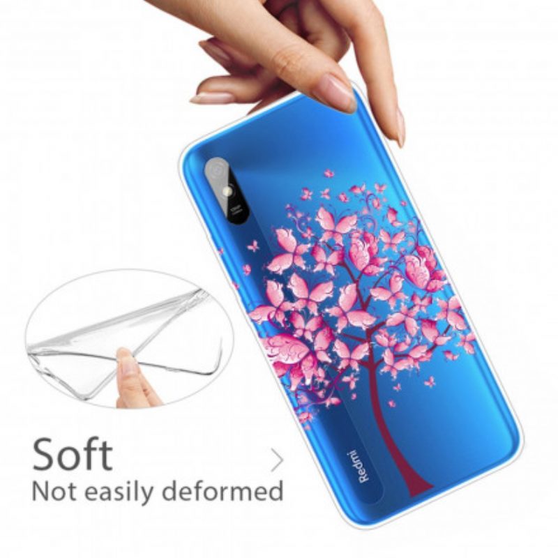 Hoesje voor Xiaomi Redmi 9A Roze Boomtop