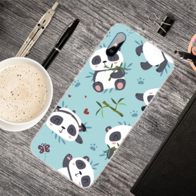 Hoesje voor Xiaomi Redmi 9A Stelletje Panda's