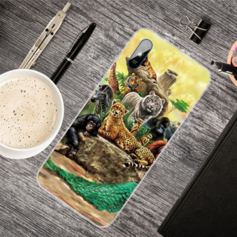 Telefoonhoesje voor Xiaomi Redmi 9A Safari-dieren