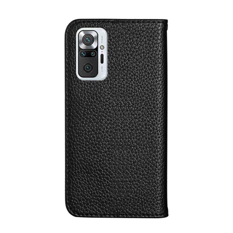 Bescherming Hoesje voor Xiaomi Redmi Note 10 Pro Folio-hoesje Imitatieleer Litchi Ultra Chic