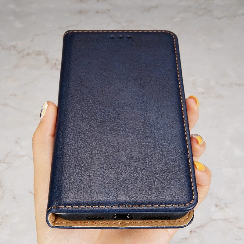 Bescherming Hoesje voor Xiaomi Redmi Note 10 Pro Folio-hoesje Vintage Lederen Stijl