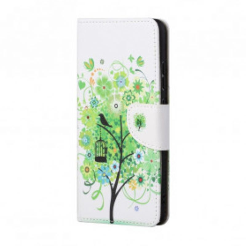 Flip Case voor Xiaomi Redmi Note 10 Pro Groene Boom