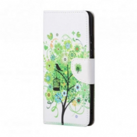 Flip Case voor Xiaomi Redmi Note 10 Pro Groene Boom