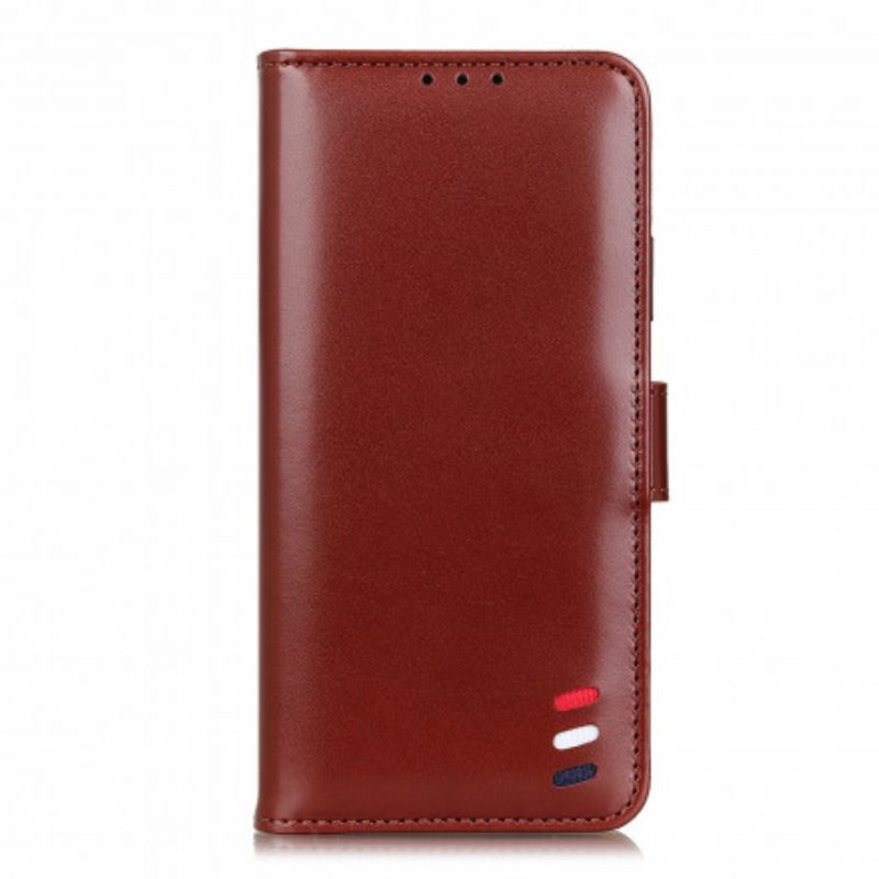 Folio-hoesje voor Xiaomi Redmi Note 10 Pro Driekleurig Leereffect