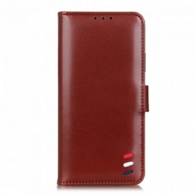 Folio-hoesje voor Xiaomi Redmi Note 10 Pro Driekleurig Leereffect