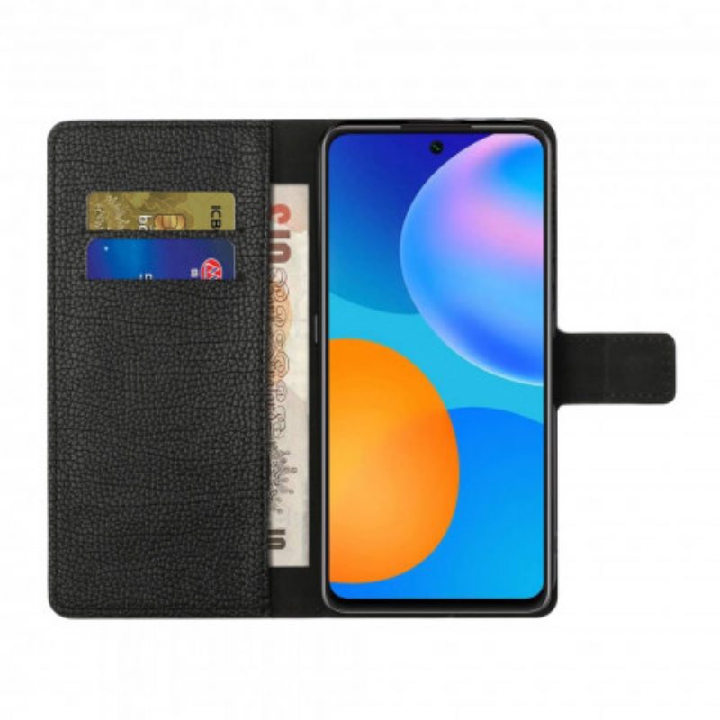 Folio-hoesje voor Xiaomi Redmi Note 10 Pro Enkele Lychee