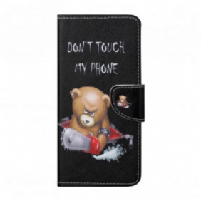 Folio-hoesje voor Xiaomi Redmi Note 10 Pro Gevaarlijke Beer