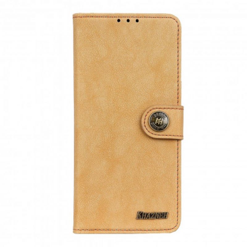 Folio-hoesje voor Xiaomi Redmi Note 10 Pro Khazneh Retro Splitleer