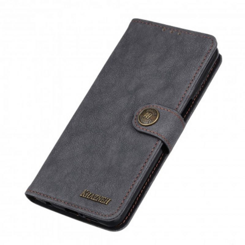 Folio-hoesje voor Xiaomi Redmi Note 10 Pro Khazneh Retro Splitleer