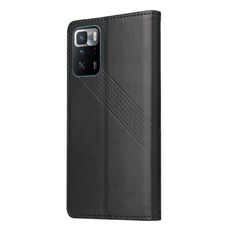 Folio-hoesje voor Xiaomi Redmi Note 10 Pro Ledereffect Gq.utrobe