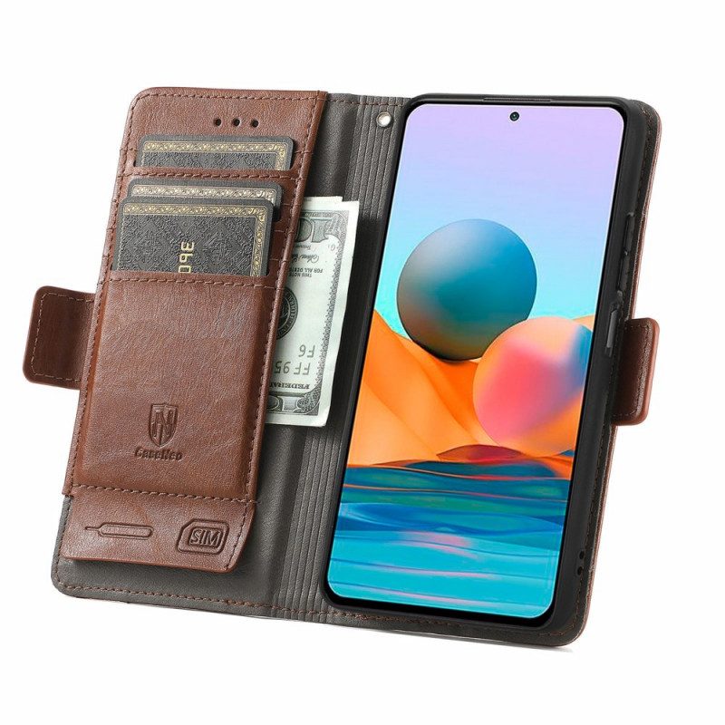 Folio-hoesje voor Xiaomi Redmi Note 10 Pro Tweekleurige Dubbele Sluiting