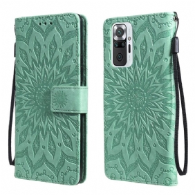 Folio-hoesje voor Xiaomi Redmi Note 10 Pro Zonnebloem