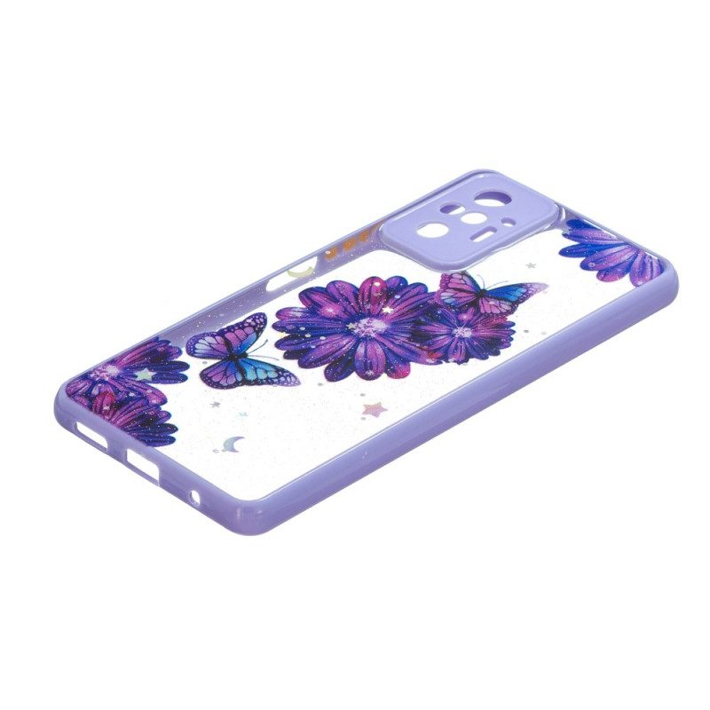 Hoesje voor Xiaomi Redmi Note 10 Pro Bloemen Vlinderhybride