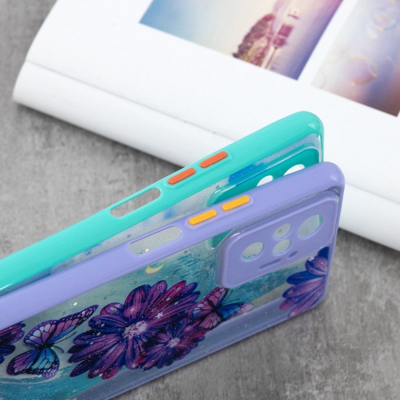 Hoesje voor Xiaomi Redmi Note 10 Pro Bloemen Vlinderhybride