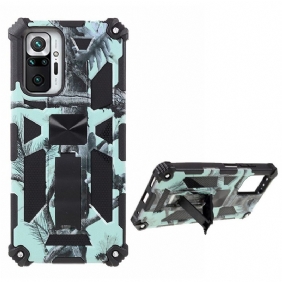 Hoesje voor Xiaomi Redmi Note 10 Pro Camouflage Verwijderbare Ondersteuning