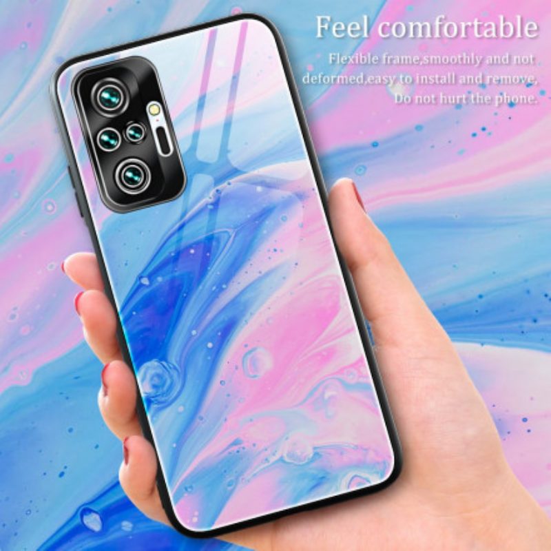 Hoesje voor Xiaomi Redmi Note 10 Pro Designkleuren Gehard Glas