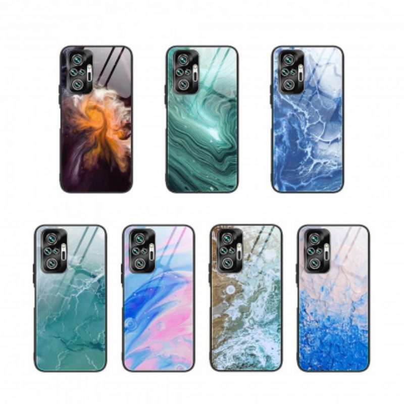 Hoesje voor Xiaomi Redmi Note 10 Pro Designkleuren Gehard Glas