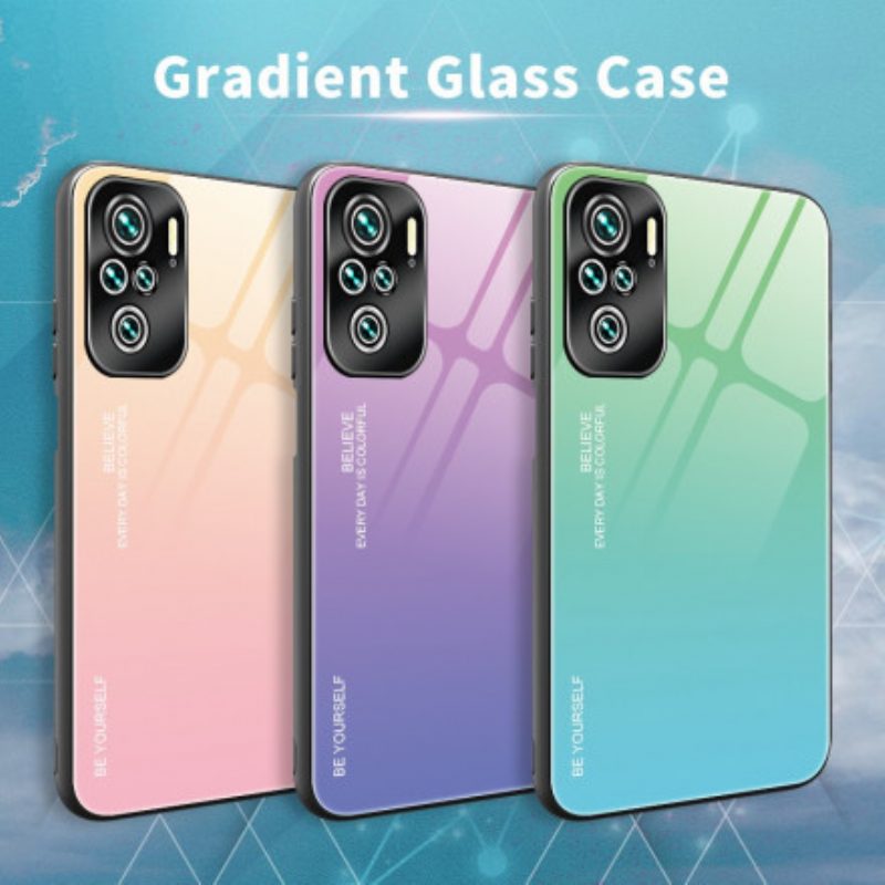 Hoesje voor Xiaomi Redmi Note 10 Pro Gehard Glas Wees Jezelf