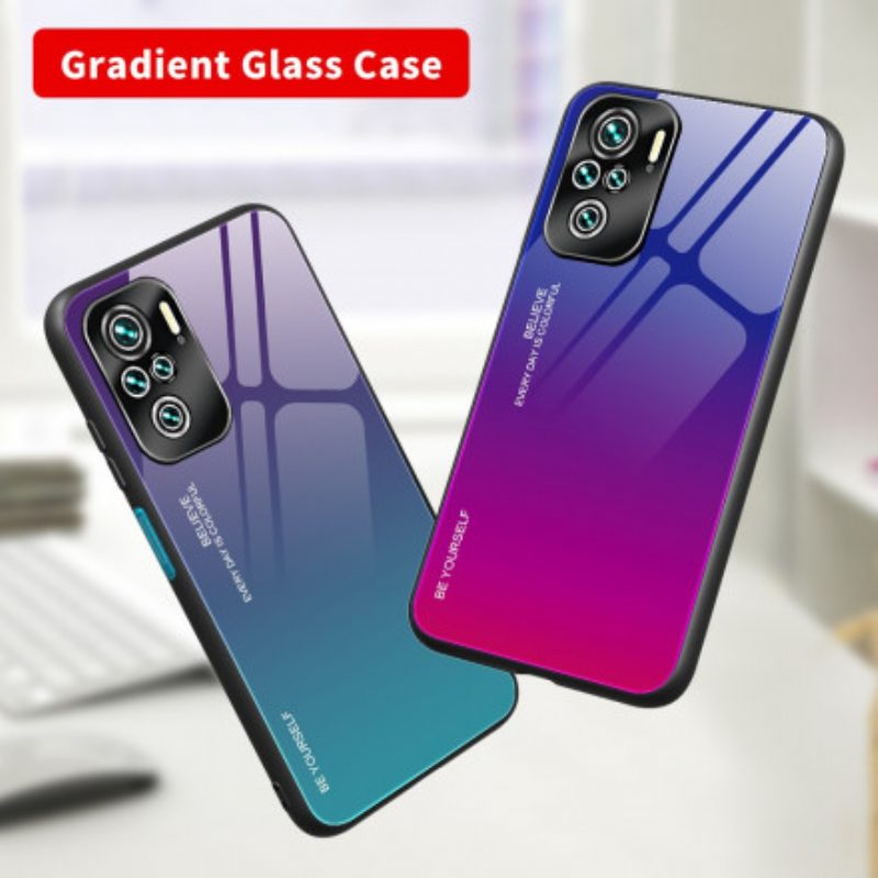 Hoesje voor Xiaomi Redmi Note 10 Pro Gehard Glas Wees Jezelf