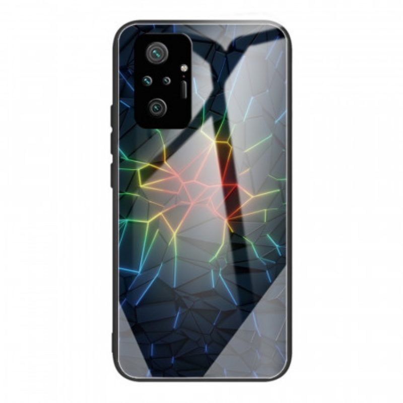 Hoesje voor Xiaomi Redmi Note 10 Pro Geometrie Gehard Glas