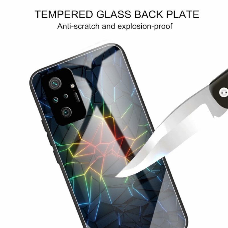 Hoesje voor Xiaomi Redmi Note 10 Pro Geometrie Gehard Glas