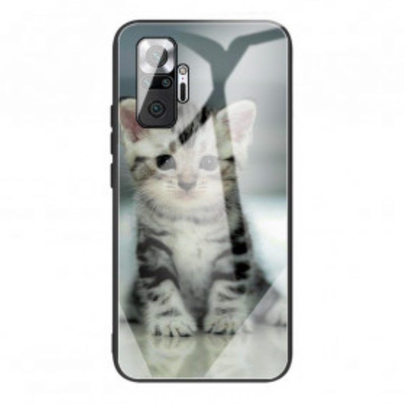 Hoesje voor Xiaomi Redmi Note 10 Pro Kitten Gehard Glas