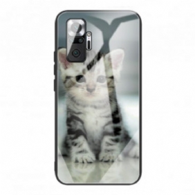 Hoesje voor Xiaomi Redmi Note 10 Pro Kitten Gehard Glas