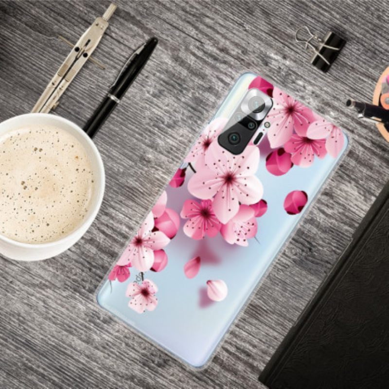 Hoesje voor Xiaomi Redmi Note 10 Pro Kleine Roze Bloemen