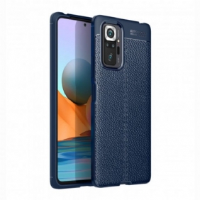 Hoesje voor Xiaomi Redmi Note 10 Pro Ledereffect Litchi Dubbele Lijn