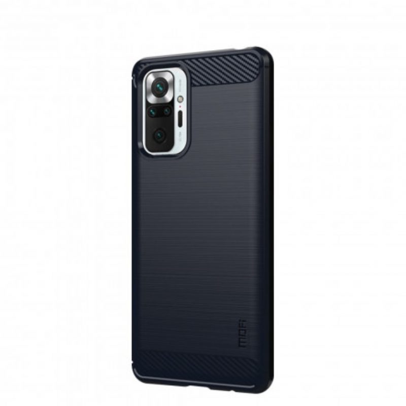 Hoesje voor Xiaomi Redmi Note 10 Pro Mofi Geborsteld Koolstofvezel