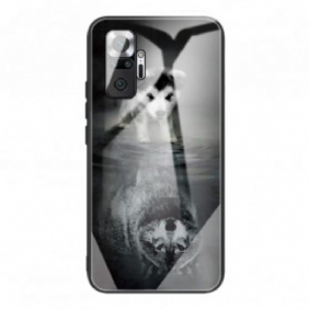 Hoesje voor Xiaomi Redmi Note 10 Pro Puppy Dream Gehard Glas