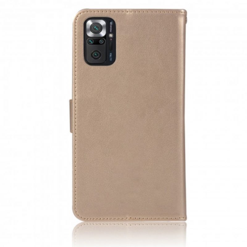 Leren Hoesje voor Xiaomi Redmi Note 10 Pro Dromenvanger Uil Met Leereffect