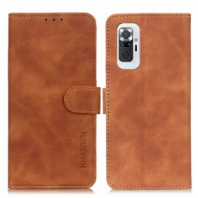 Leren Hoesje voor Xiaomi Redmi Note 10 Pro Khazneh Vintage Leereffect