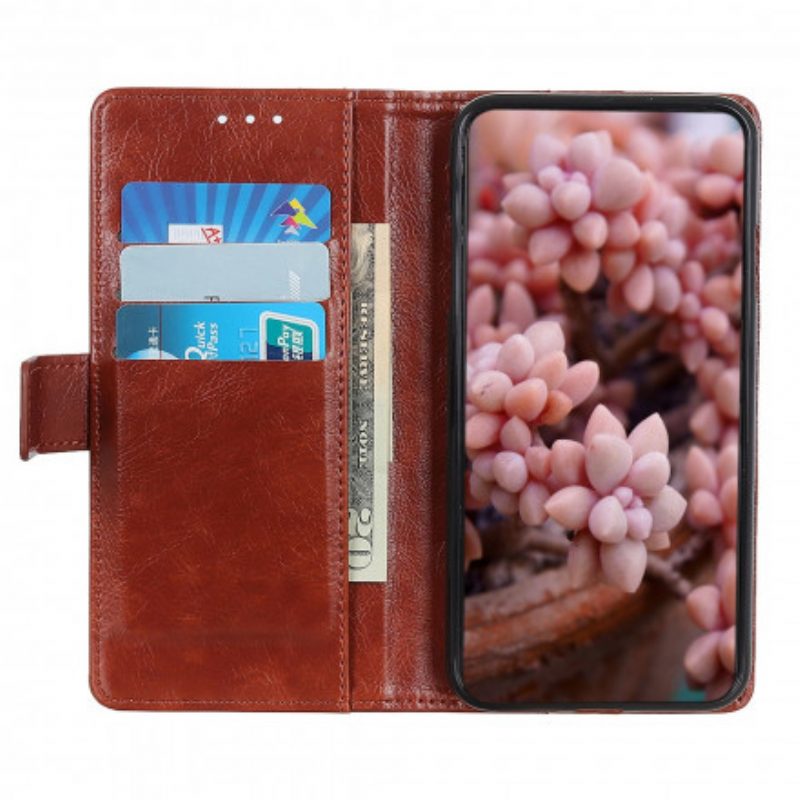 Leren Hoesje voor Xiaomi Redmi Note 10 Pro Stijl Nappa Lederen Vintage Klinknagels