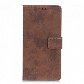 Leren Hoesje voor Xiaomi Redmi Note 10 Pro Vintage Leereffect