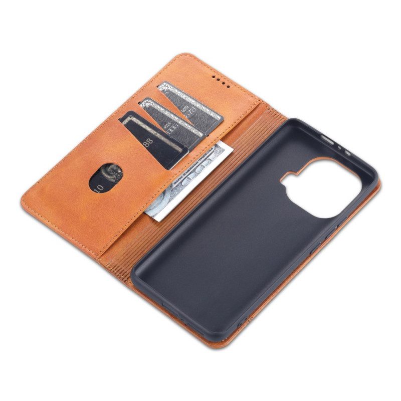 Bescherming Hoesje voor Xiaomi Mi 11 Pro Folio-hoesje Azns Leerstyling