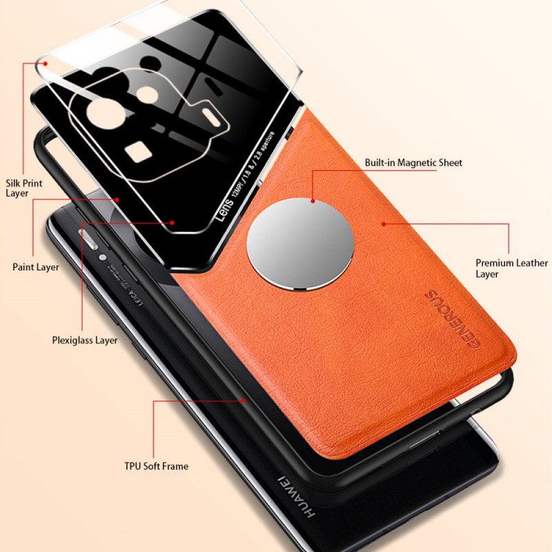 Hoesje voor Xiaomi Mi 11 Pro Magnetisch Leereffect