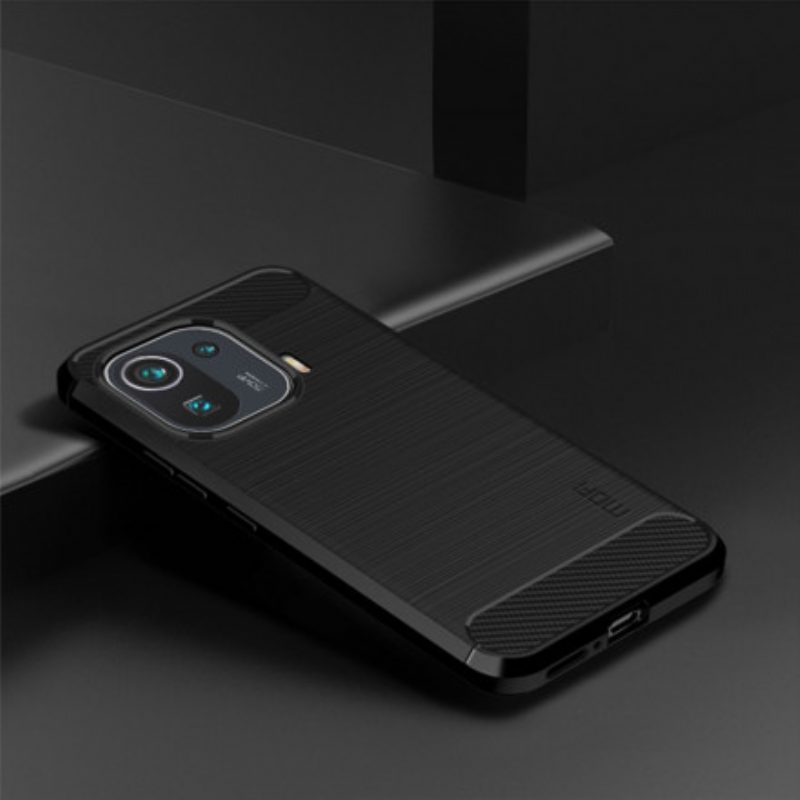 Hoesje voor Xiaomi Mi 11 Pro Mofi Geborsteld Koolstofvezel