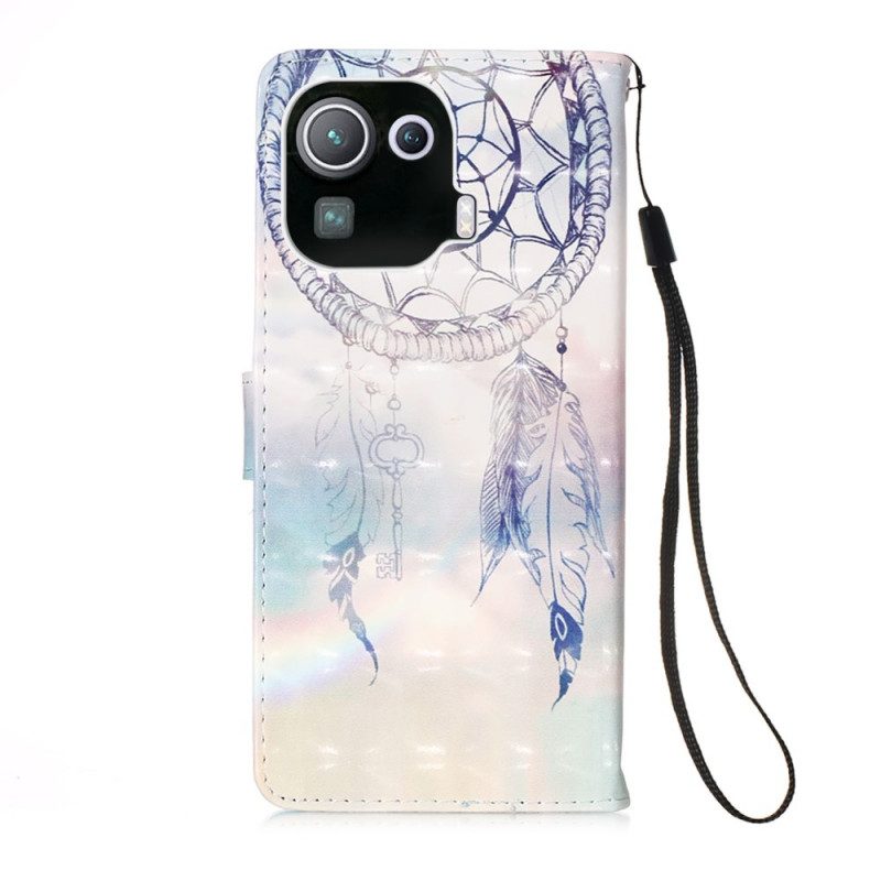 Leren Hoesje voor Xiaomi Mi 11 Pro Aquarel Dromenvanger