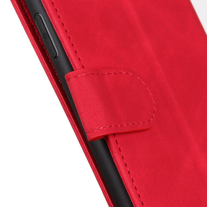 Folio-hoesje voor OnePlus 10 Pro 5G Mat Vintage Leereffect Khazneh