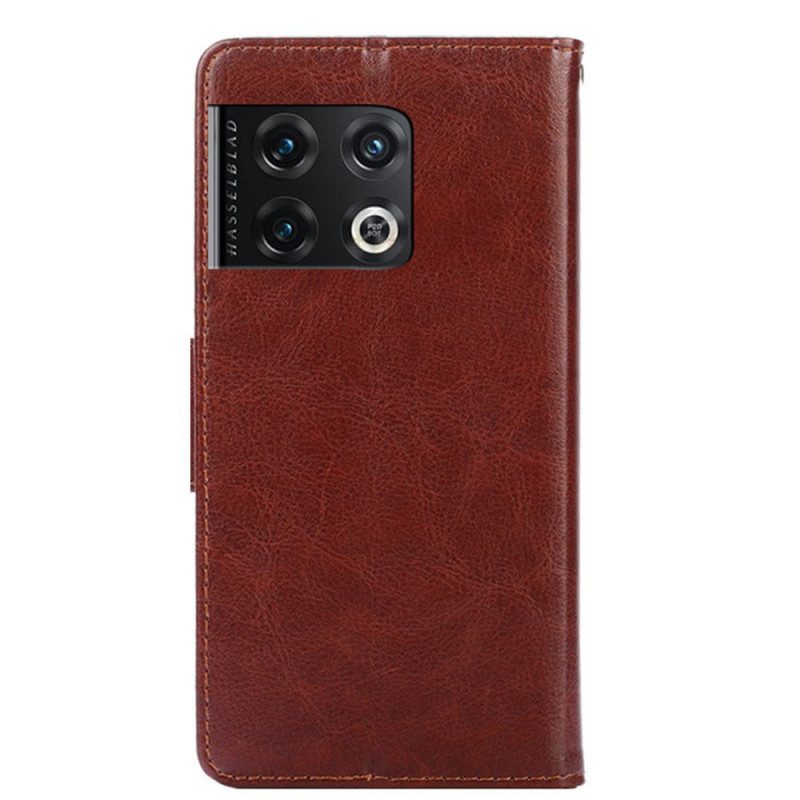 Folio-hoesje voor OnePlus 10 Pro 5G Retro Kunstleer