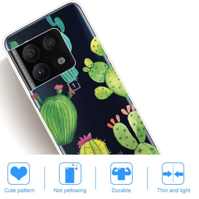 Hoesje voor OnePlus 10 Pro 5G Aquarel Cactussen