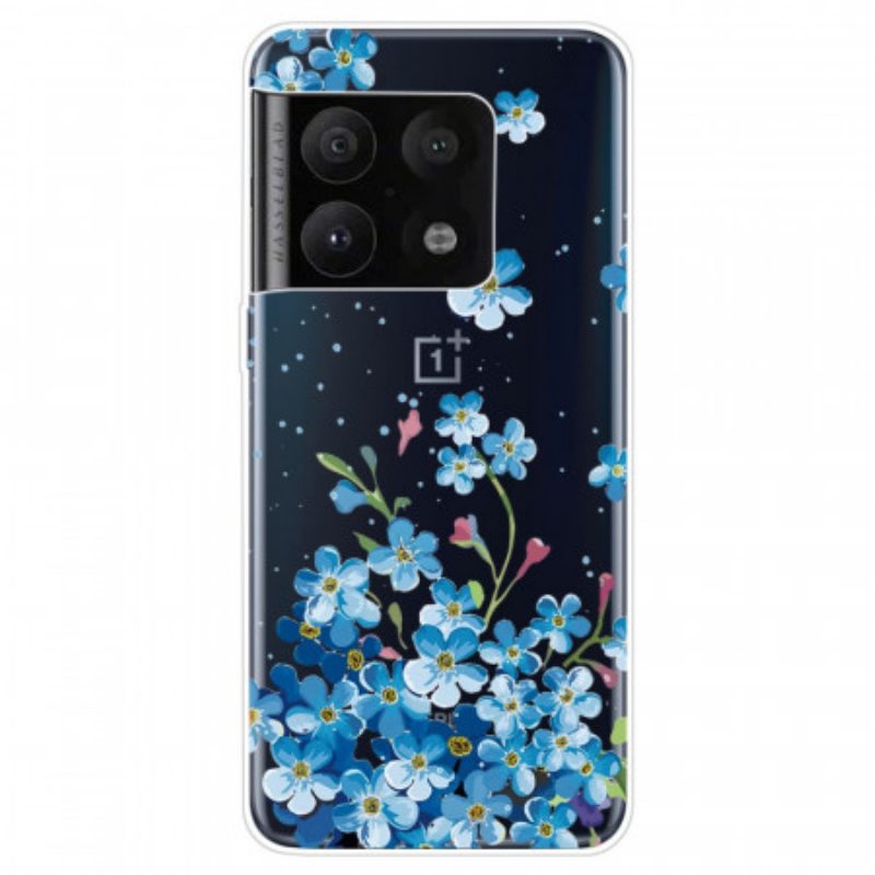 Hoesje voor OnePlus 10 Pro 5G Blauwe Bloemen