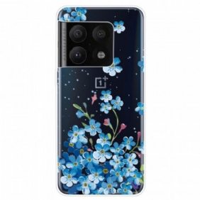 Hoesje voor OnePlus 10 Pro 5G Blauwe Bloemen