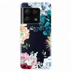 Hoesje voor OnePlus 10 Pro 5G Naadloze Aquarel Bloemen