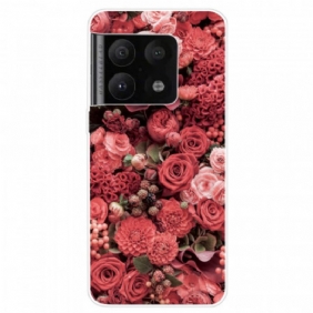 Hoesje voor OnePlus 10 Pro 5G Roze Bloemen